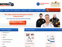 Tablet Screenshot of nationalemergencyid.com